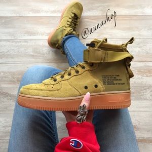 mustard nike air force 1